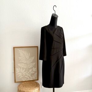 Calvin Klein Black Long Sleeve Dress - Size 10